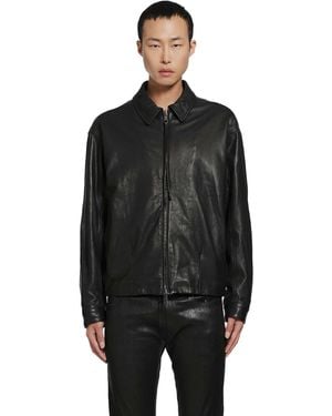 Giorgio Brato Leather Jacket - Black