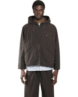 Comme des Garçons Cotton Canvas Windbreaker - Black