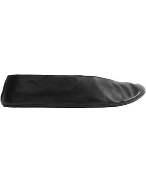 The Row Fay Flat Two Ballerinas - Black