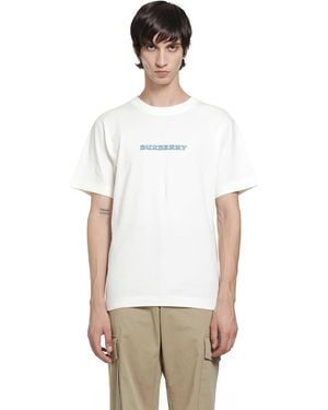 Burberry Heritage Logo Cotton T-Shirt - White