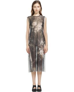 IA London Moonlight Roses Sheer Dress - Metallic