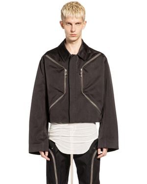 Rick Owens Temple Heizer Mac Jkt - Black