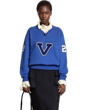 Valentino V College Sweatshirt - Blue