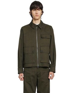 Moncler Vintage Cotton Twill Overshirt - Green