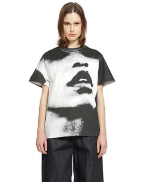 Givenchy Portrait Print Boxy T-Shirt - Black