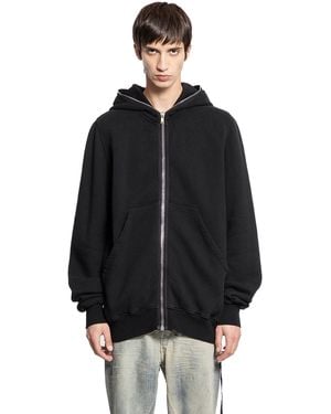 Rick Owens Concordians Jumbo Gimp Hoodie - Black