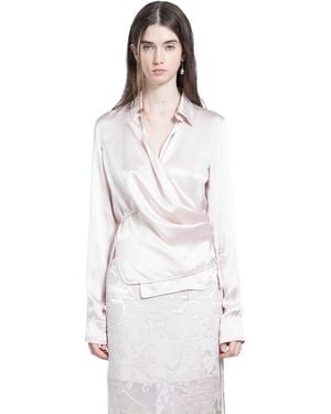 Ann Demeulemeester Alba Asymmetric Wrap Shirt - White