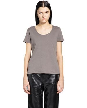 Max Mara Wool Broadcloth T-Shirt - Grey