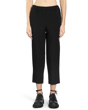 Cdg/cdg Cropped Nylon Twill Pants - Black