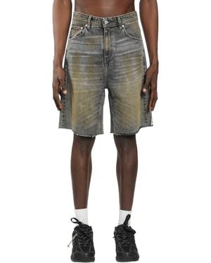 44 Label Group 'Drag Me To Hell' Denim Shorts - Green