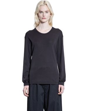 Lemaire Rib Long Sleeve Top - Blue