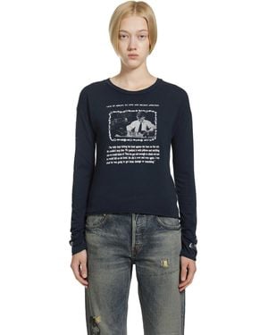 Enfants Riches Deprimes Head Against The Bars Ls T-Shirt - Blue