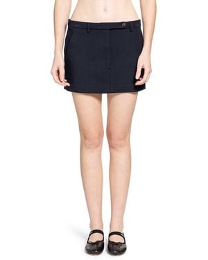 Miu Miu Milano Mini Skirt - Blue