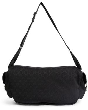 Gucci Gg Canvas Large Crossbody Bag - Black