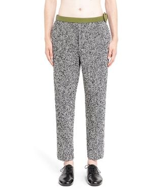 Prada Wool Blend Trousers - Grey