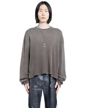 Ann Demeulemeester Emil 'Eternal Eagle' Long Sleeve T-Shirt - Grey