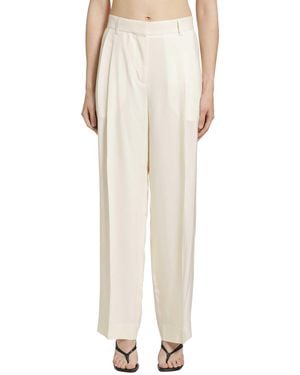TOTEME Double-Pleat Fluid Trousers - Natural