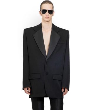 Saint Laurent Oversized Tuxedo Blazer - Black