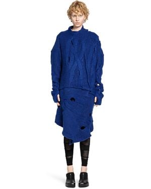 Halo Cables Coat - Blue