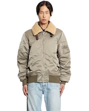 Giorgio Brato Nylon Shearling Jacket - Green