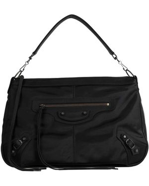 Balenciaga Le City Medium Moto Bag - Black