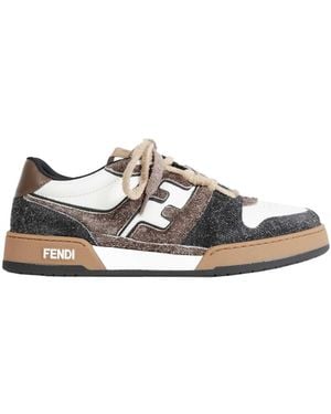 Fendi Match Sneakers - White