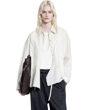 Lemaire Straight Collar Twisted Shirt - White