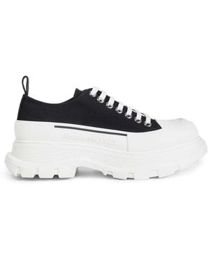 McQueen Tread Slick Sneakers - White