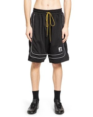 Rhude Baggy Mesh Basketball Shorts - Black
