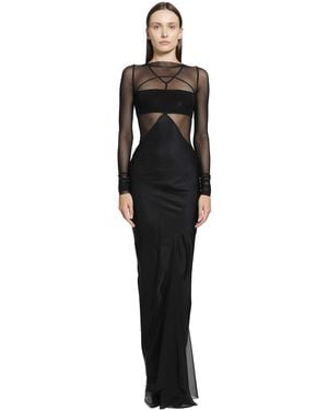 Rick Owens Tower Combo Gown - Black
