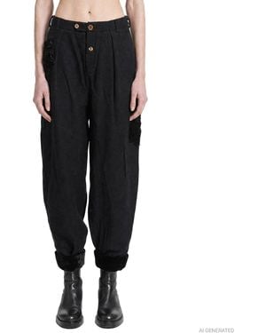 Aleksandr Manamïs Poets Heirloom Trousers - Black