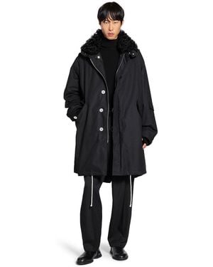Jil Sander Cotton Padded Parka - Black