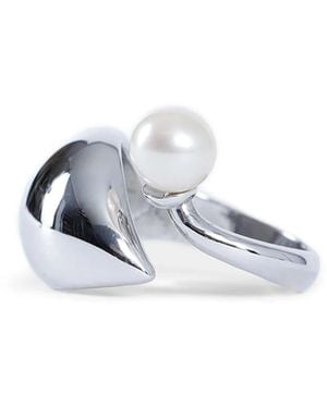 ALAN CROCETTI Blown Alien Pearl Ring - White