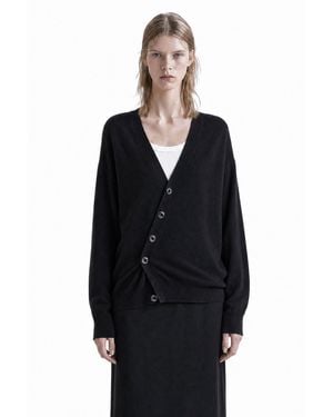Lemaire Relaxed Twisted Cardigan - Black