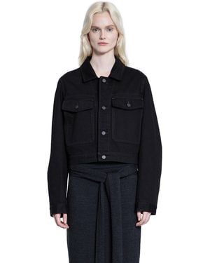 Lemaire Cropped Heavy Denim Blouson - Black
