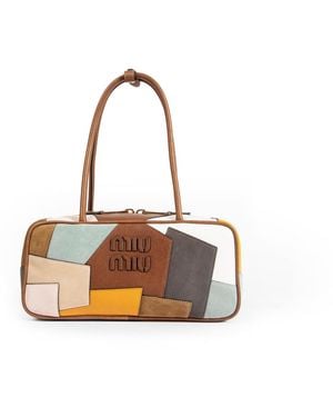 Miu Miu Beau Leather Patchwork Bag - Multicolour