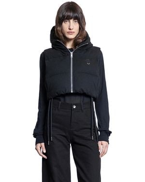 Moncler Genius Gilet Corto Con Cappuccio Imbottito Alexia - Blue
