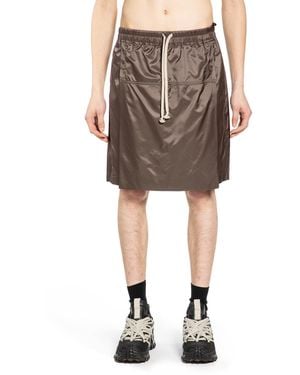 Rick Owens Moncler X Collaboration Kiltshorts - Brown