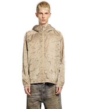 Laminar Printed Nylon Ripstop Windbreaker - Natural