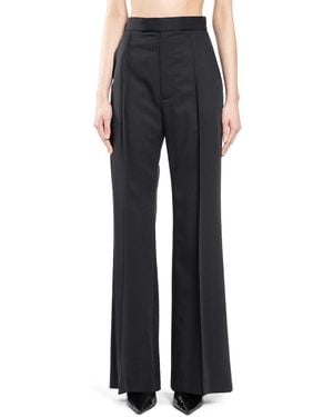 Vivienne Westwood Pleated Wool Twill Wide Leg Trousers - Blue