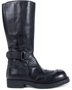 MM6 by Maison Margiela Biker Boots - Blue
