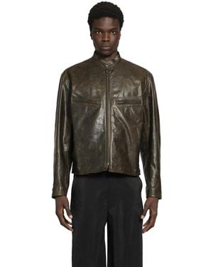 Lemaire Boxy Biker Jacket - Black
