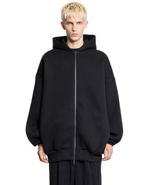 Fear Of God Cotton Nylon Zip-Up Hoodie - Black