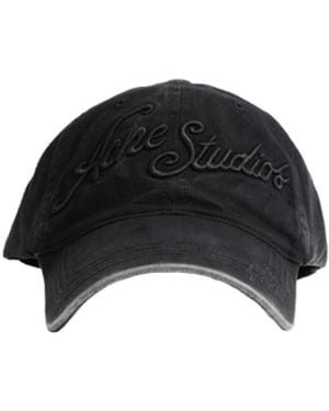 Acne Studios Embroidered Logo Cap - Black