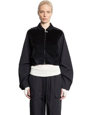 Thom Krom Cropped Bomber - Black