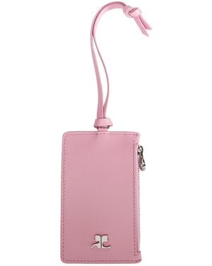 Courreges Lather Cardholders - Pink