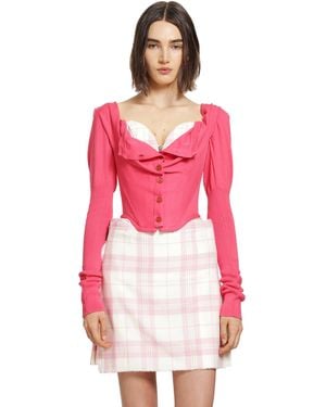 Vivienne Westwood Bea Corset Cardi - Pink