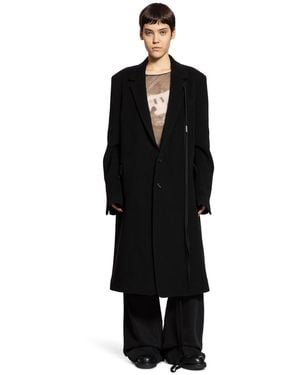 Ann Demeulemeester Viv High Comfort Tailored Coat - Black