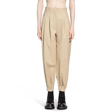 Max Mara Cotton Canvas Trousers - Natural