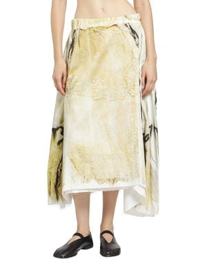 IA London Moonlight Roses Skirt - Natural